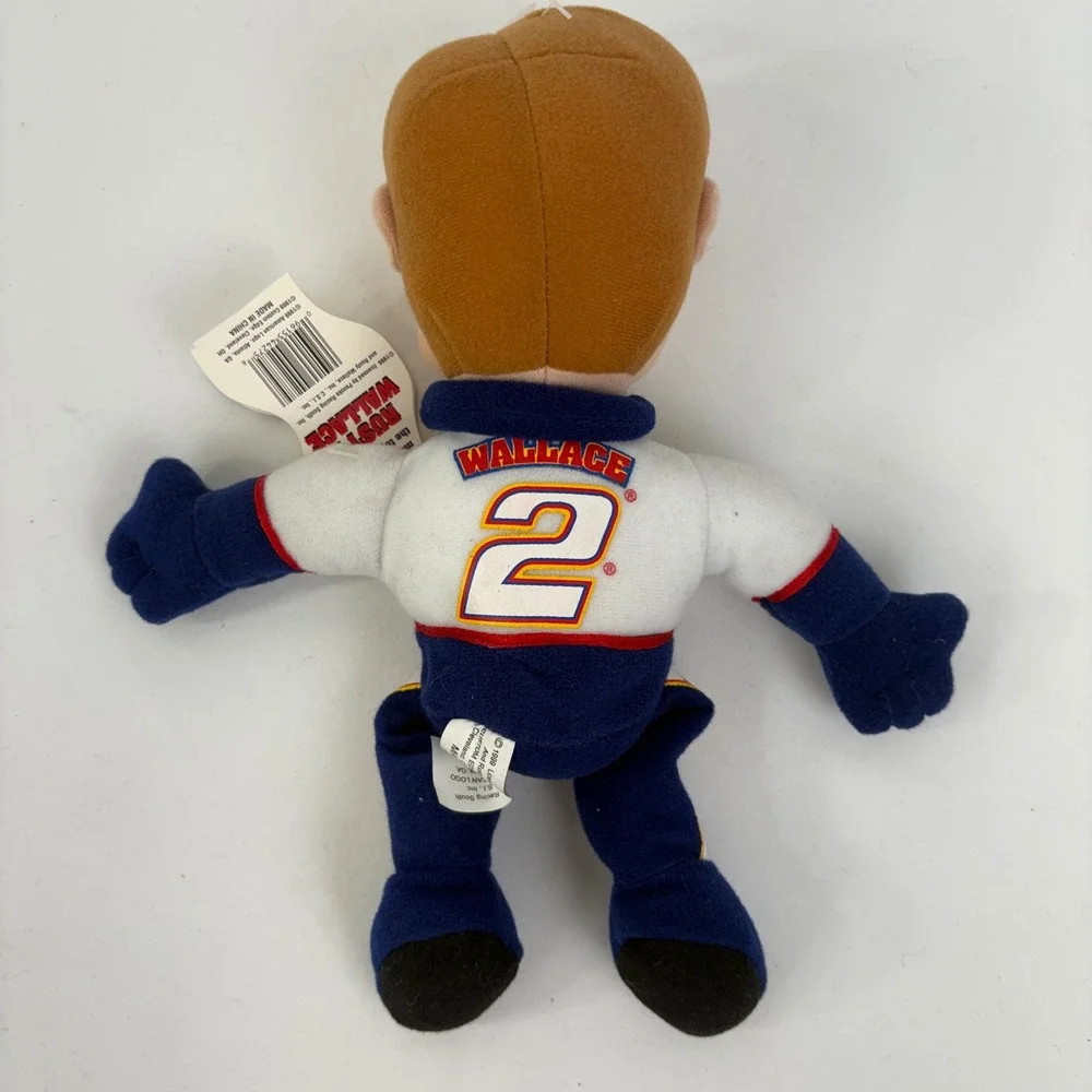 Vintage 1999 Rusty Wallace #2 NASCAR Coolbeans Plush Racing Driver Toy NWT